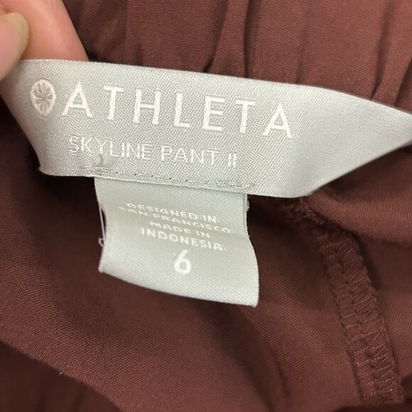 Athleta Pants Womens 6 Skyline II Belted Stretch Performance Chino Athleisure - Picture 3 of 16